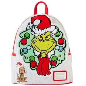 Loungefly Grinch Wreath Mini Backpack